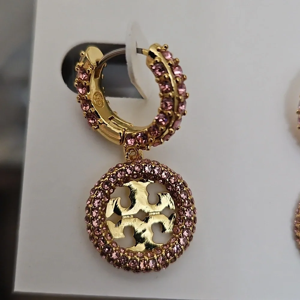 Tory Burch Miller Pave Earrings